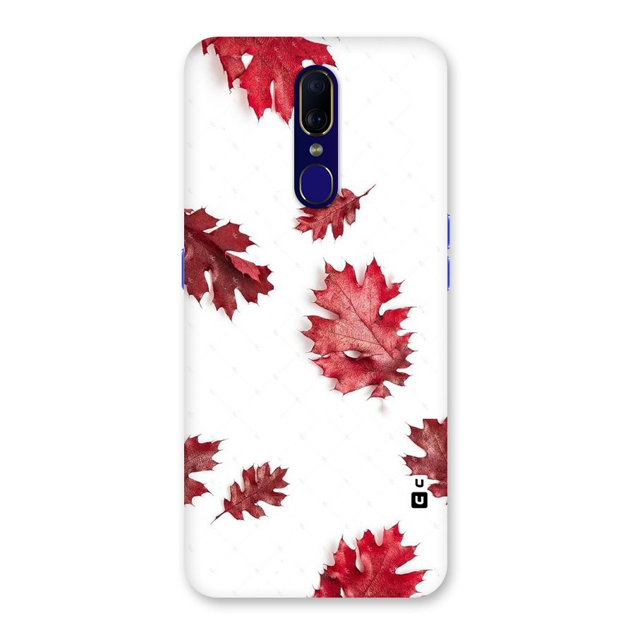 Red Appealing Autumn Leaves Back Case for Oppo A9