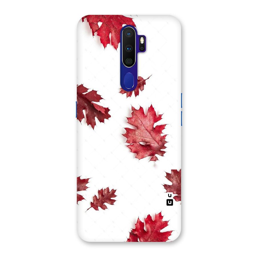 Red Appealing Autumn Leaves Back Case for Oppo A9 (2020)
