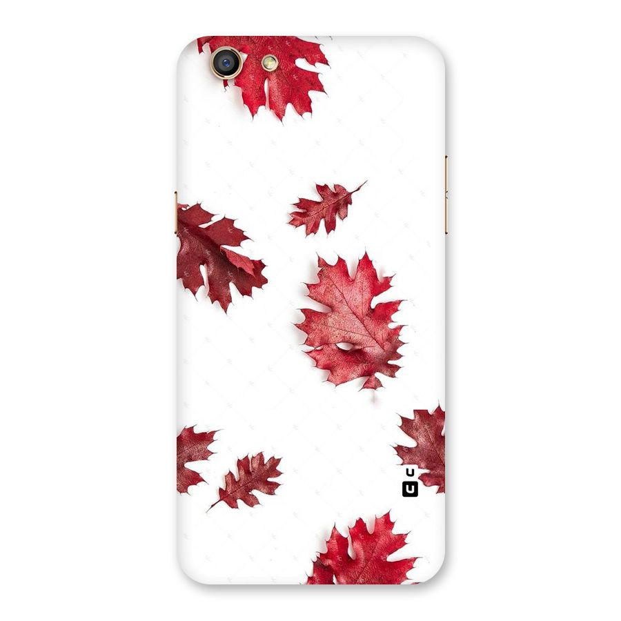 Red Appealing Autumn Leaves Back Case for Oppo F3