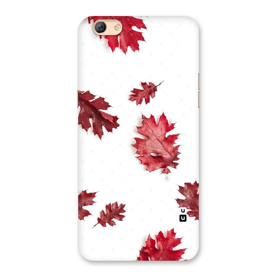Red Appealing Autumn Leaves Back Case for Oppo F3 Plus