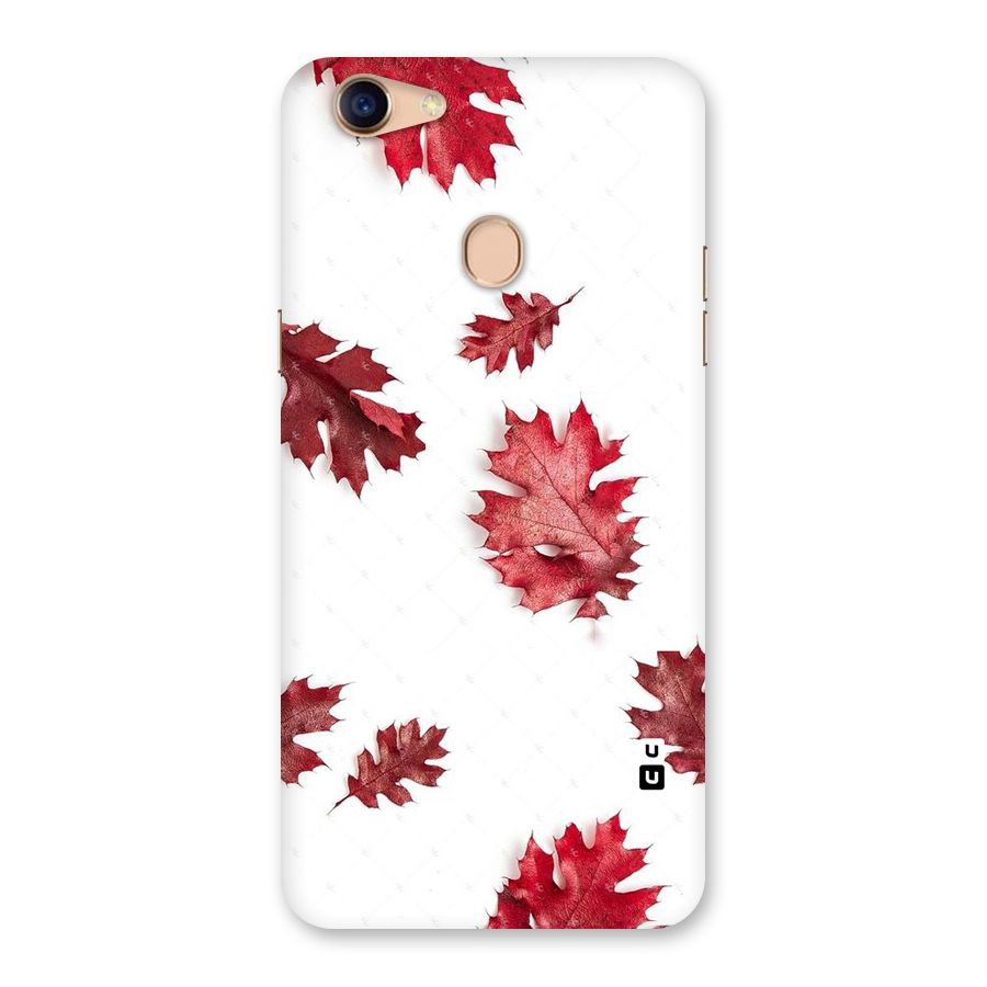 Red Appealing Autumn Leaves Back Case for Oppo F5