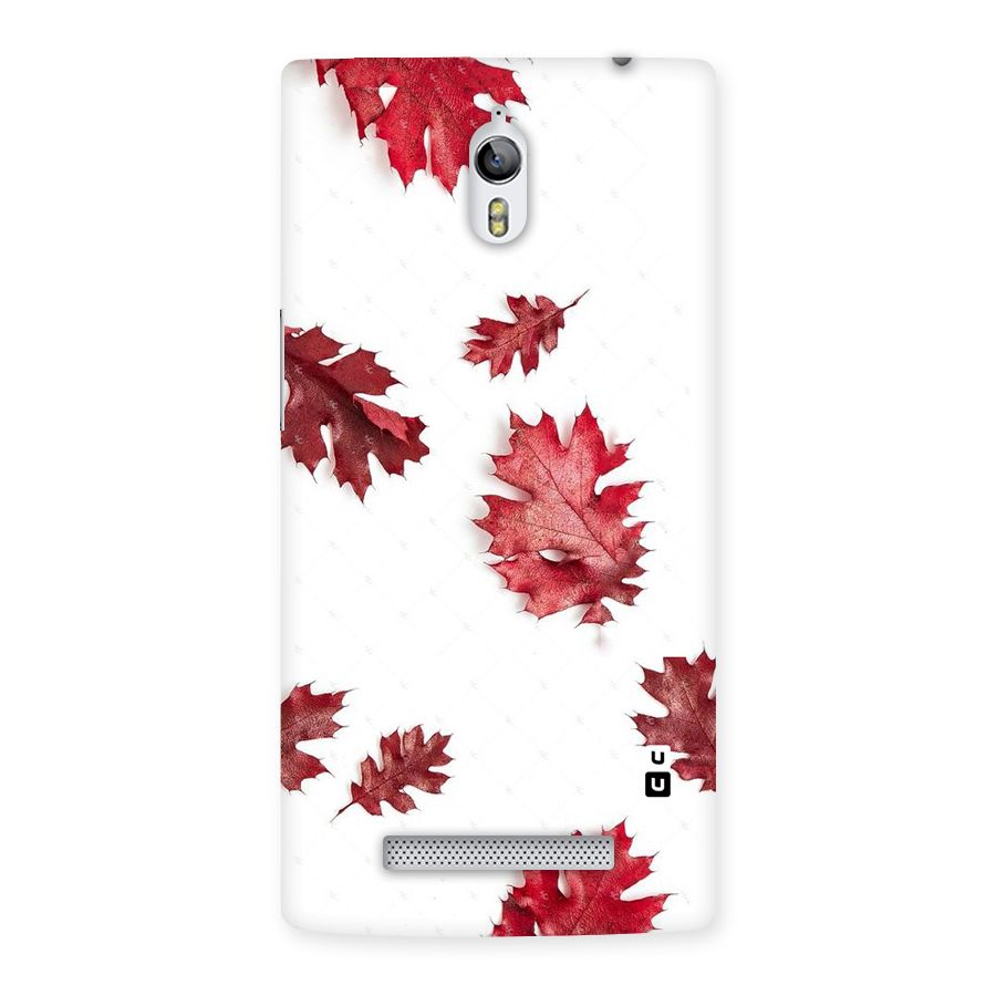 Red Appealing Autumn Leaves Back Case for Oppo Find 7