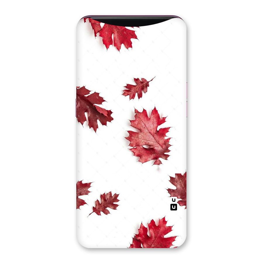 Red Appealing Autumn Leaves Back Case for Oppo Find X