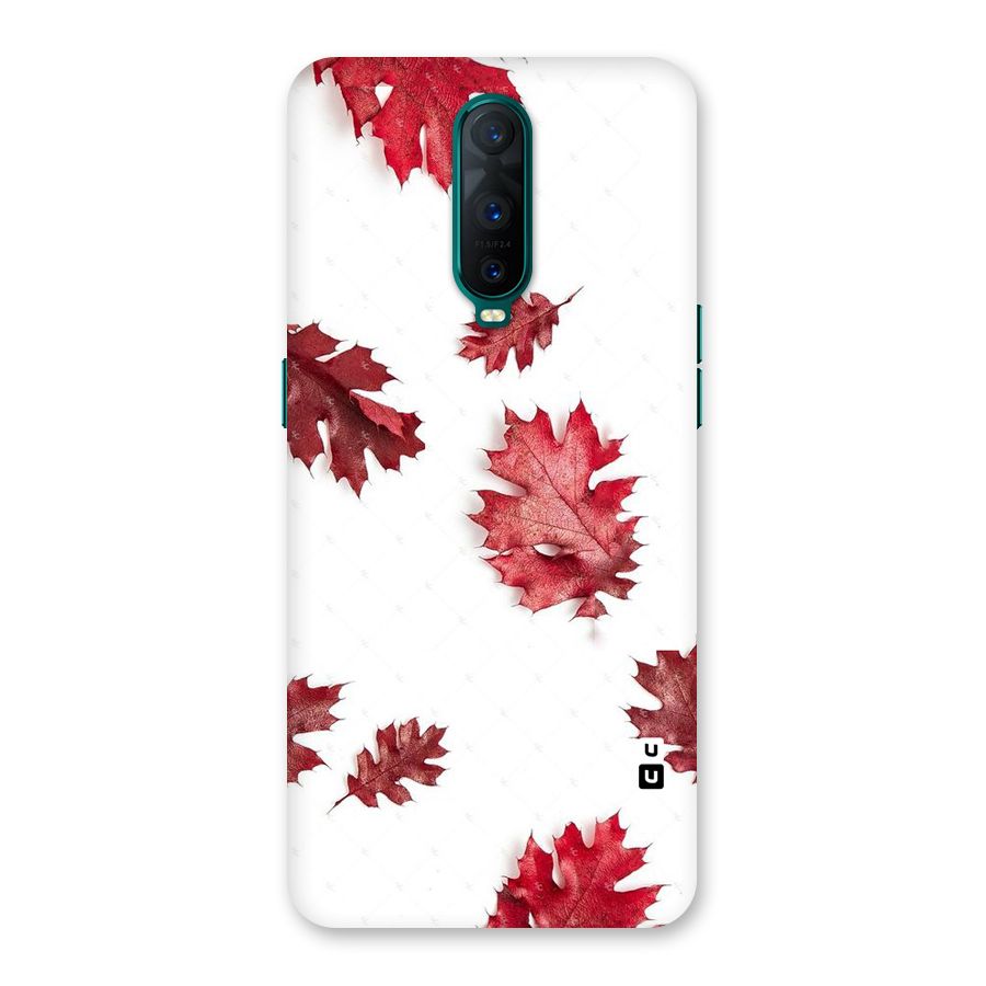 Red Appealing Autumn Leaves Back Case for Oppo R17 Pro