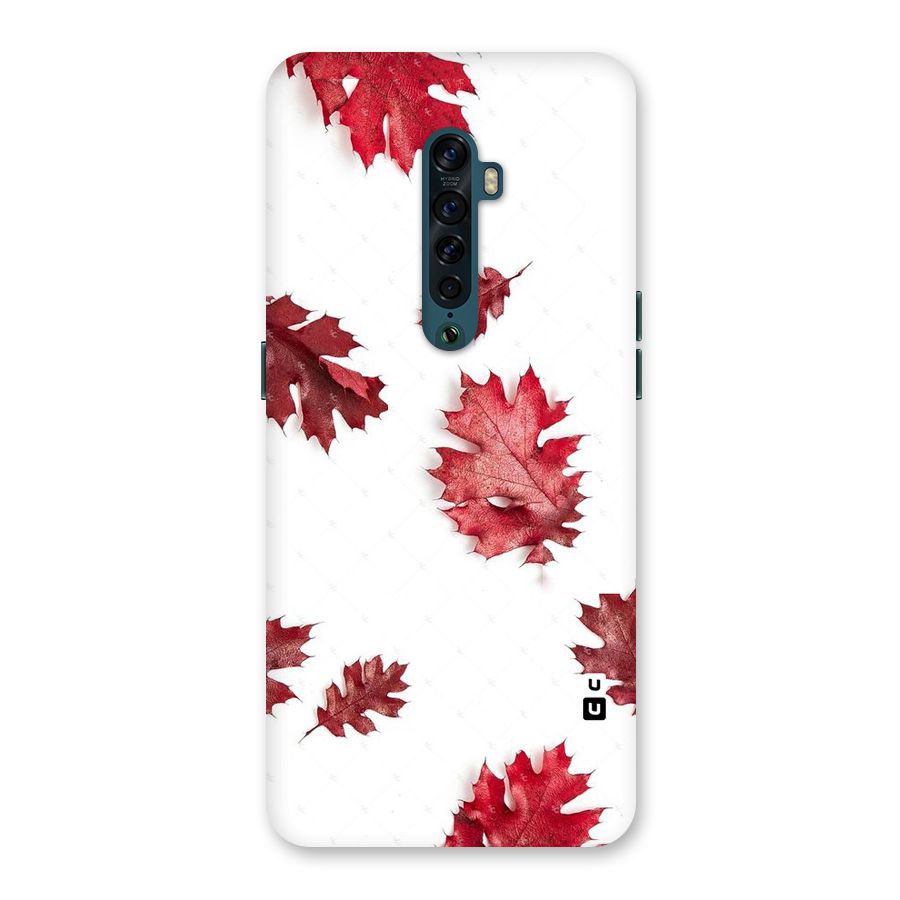 Red Appealing Autumn Leaves Back Case for Oppo Reno2