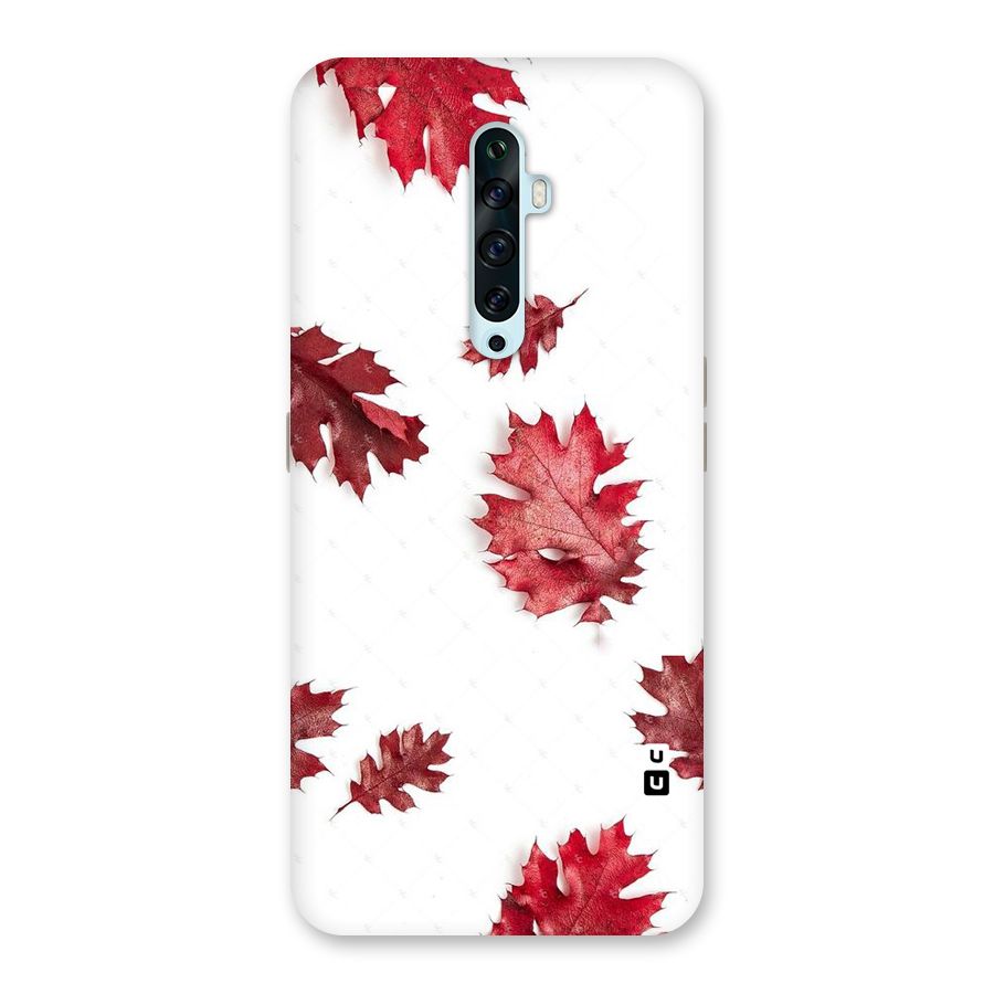 Red Appealing Autumn Leaves Back Case for Oppo Reno2 Z