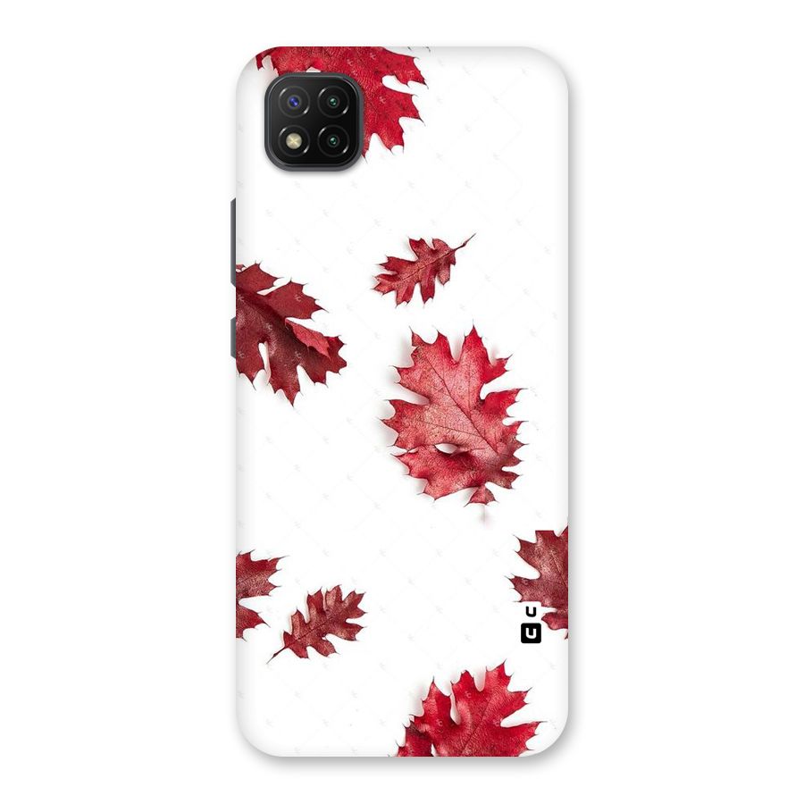 Red Appealing Autumn Leaves Back Case for Poco C3