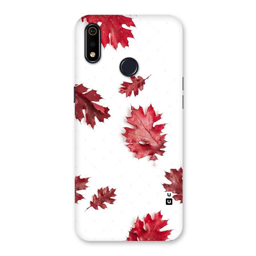 Red Appealing Autumn Leaves Back Case for Realme 3i