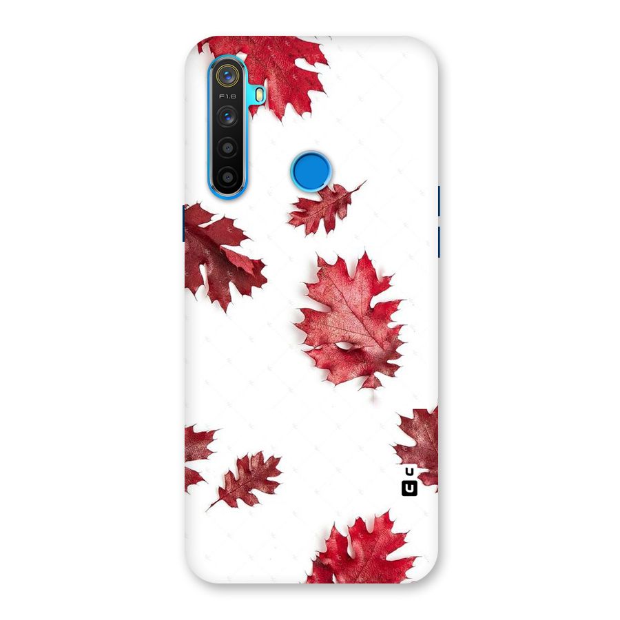 Red Appealing Autumn Leaves Back Case for Realme 5