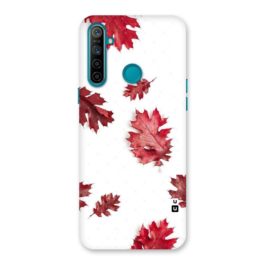 Red Appealing Autumn Leaves Back Case for Realme 5i