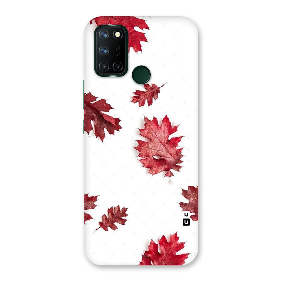 Red Appealing Autumn Leaves Back Case for Realme 7i