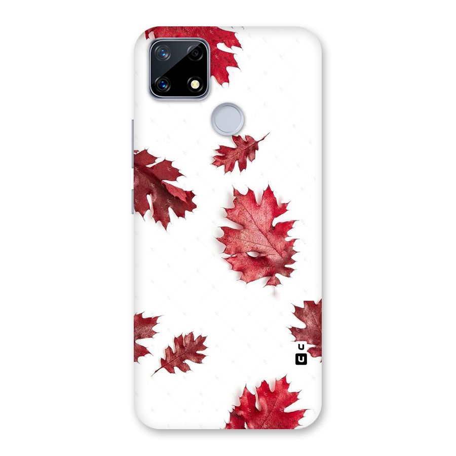 Red Appealing Autumn Leaves Back Case for Realme Narzo 20