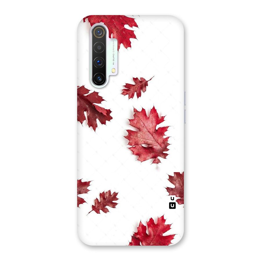 Red Appealing Autumn Leaves Back Case for Realme X3