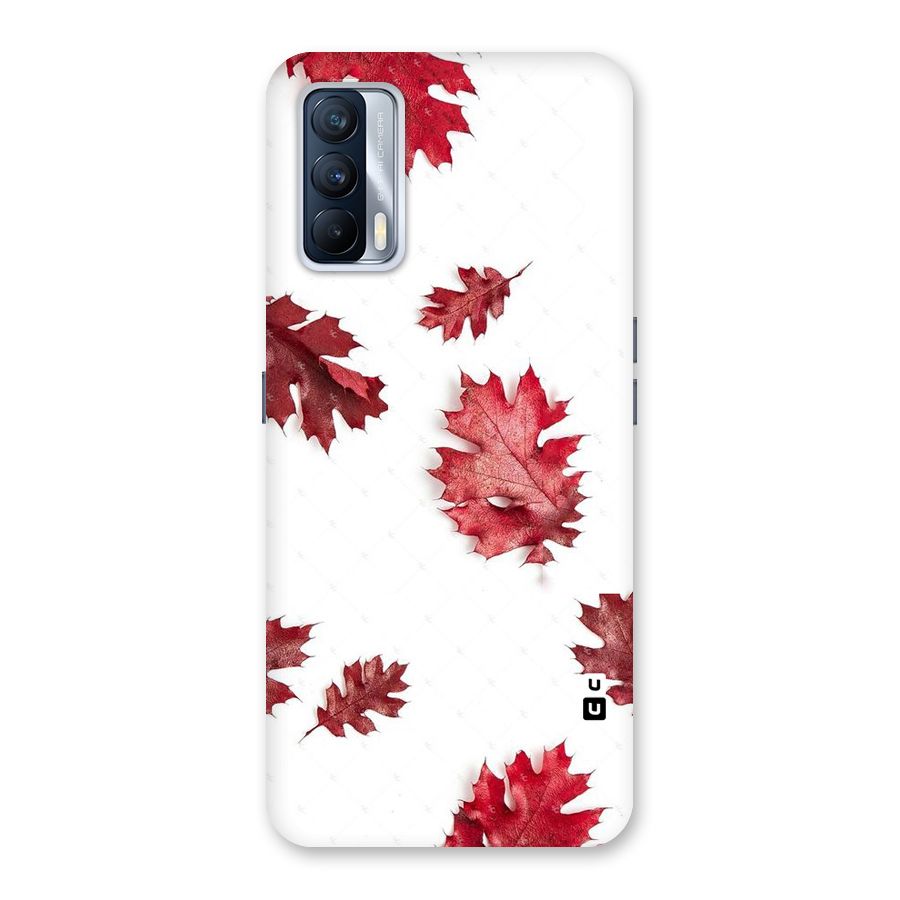 Red Appealing Autumn Leaves Back Case for Realme X7