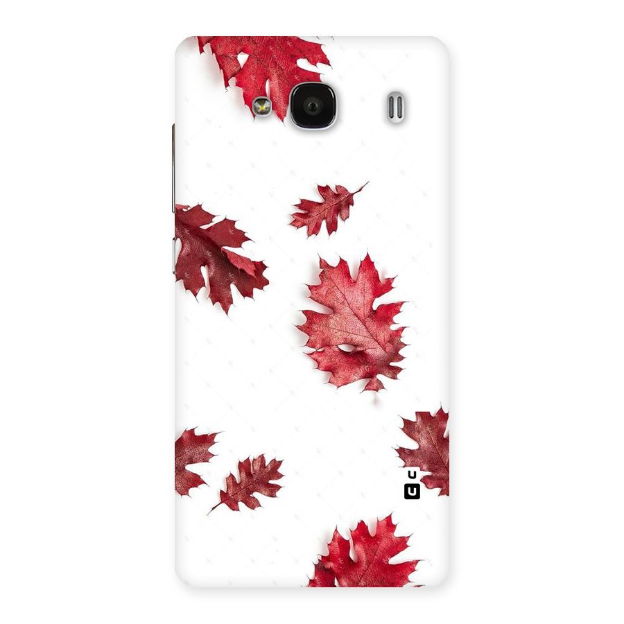 Red Appealing Autumn Leaves Back Case for Redmi 2