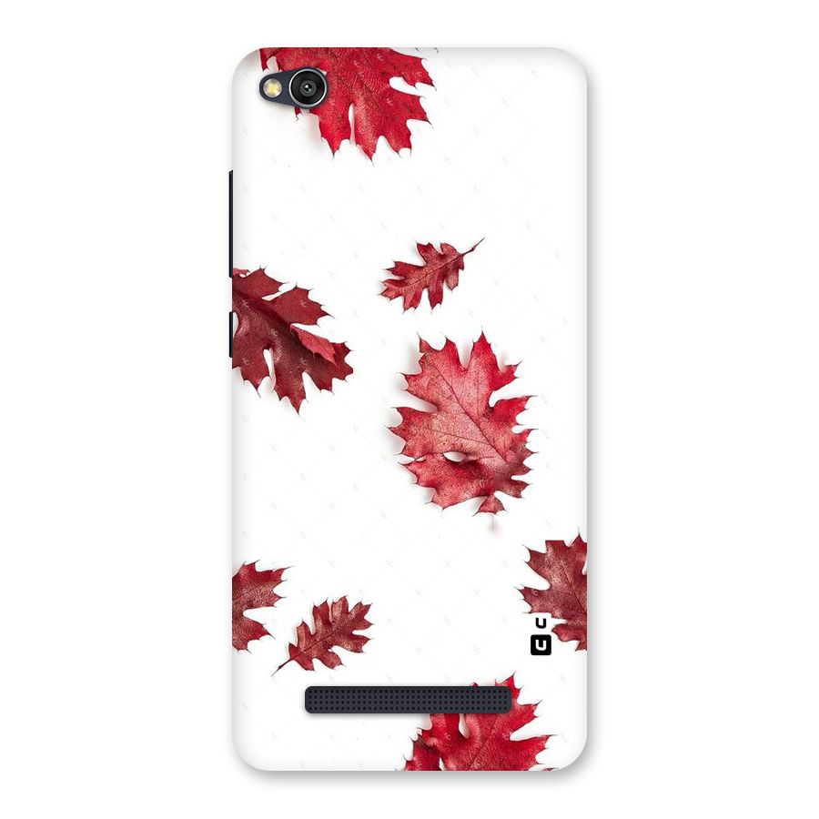Red Appealing Autumn Leaves Back Case for Redmi 4A
