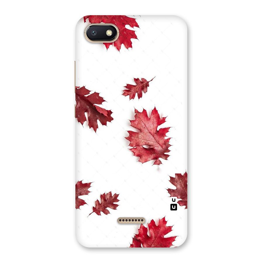 Red Appealing Autumn Leaves Back Case for Redmi 6A