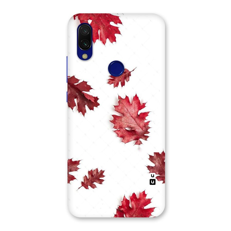 Red Appealing Autumn Leaves Back Case for Redmi 7