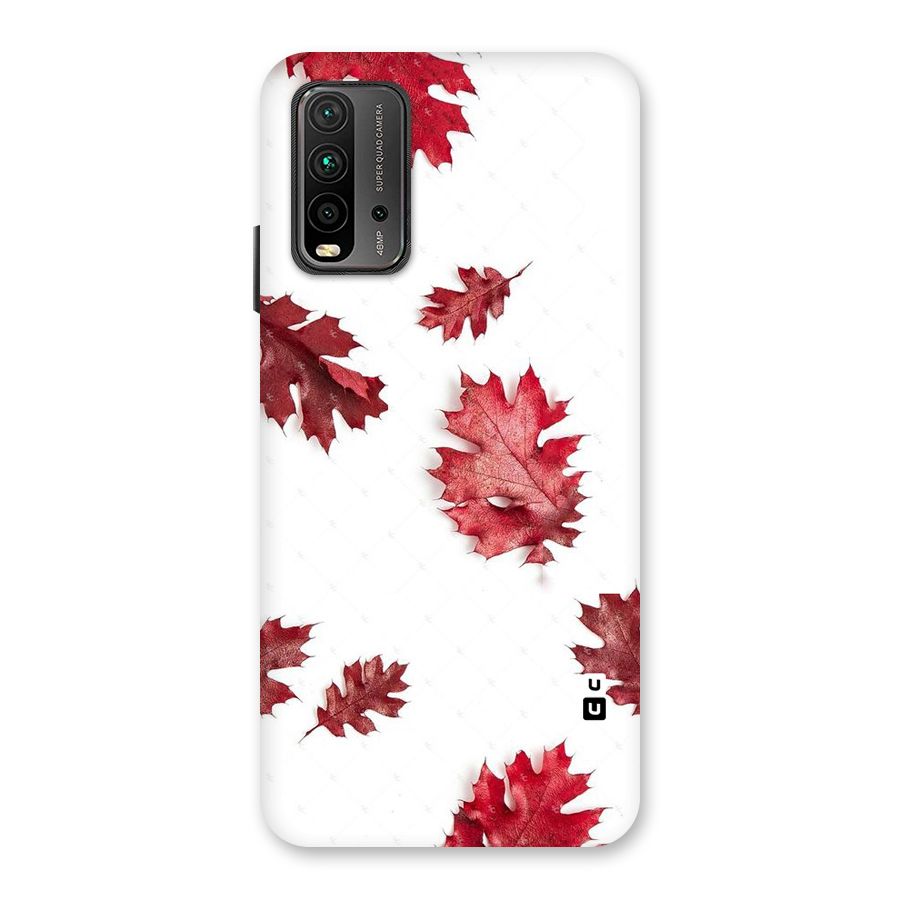 Red Appealing Autumn Leaves Back Case for Redmi 9 Power