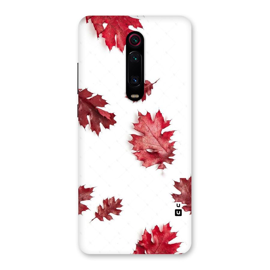 Red Appealing Autumn Leaves Back Case for Redmi K20