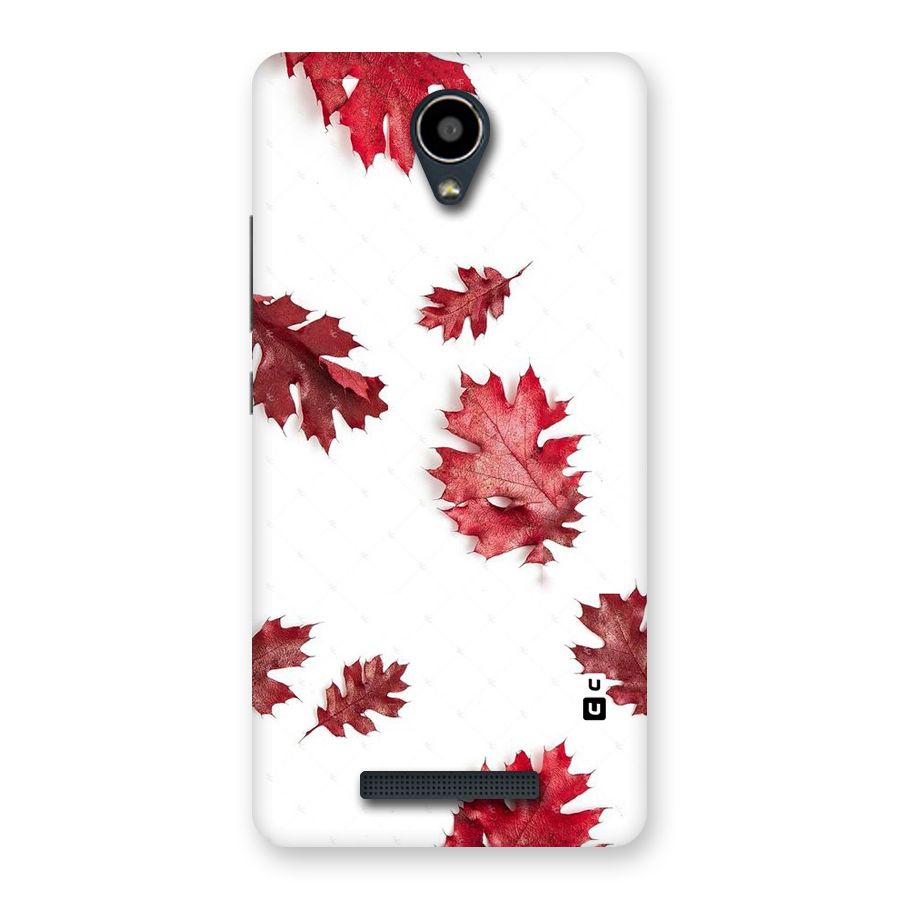 Red Appealing Autumn Leaves Back Case for Redmi Note 2