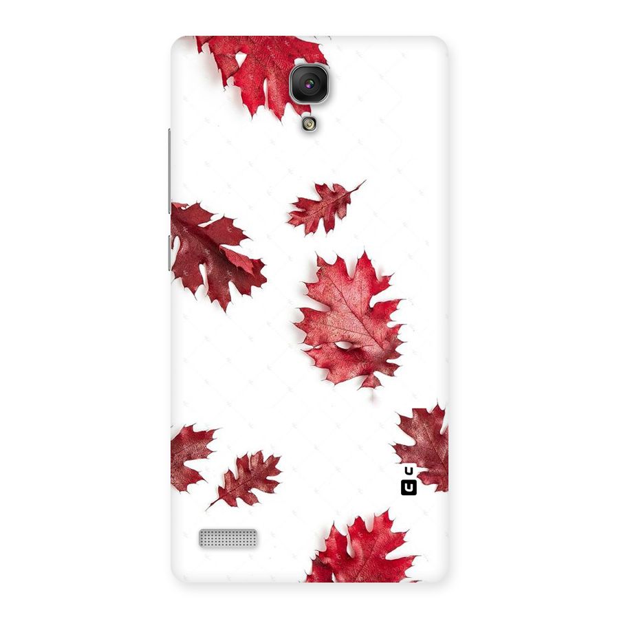 Red Appealing Autumn Leaves Back Case for Redmi Note Prime