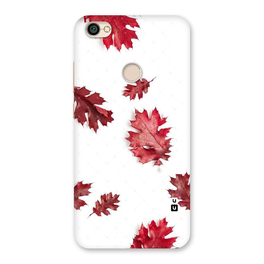 Red Appealing Autumn Leaves Back Case for Redmi Y1 2017