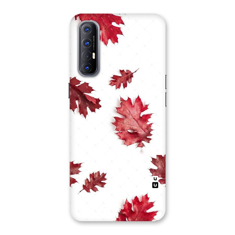 Red Appealing Autumn Leaves Back Case for Reno3 Pro