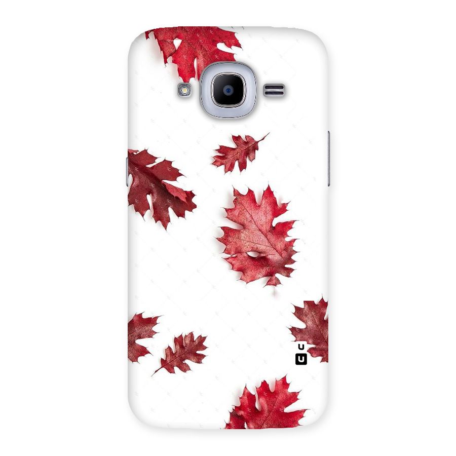 Red Appealing Autumn Leaves Back Case for Samsung Galaxy J2 Pro