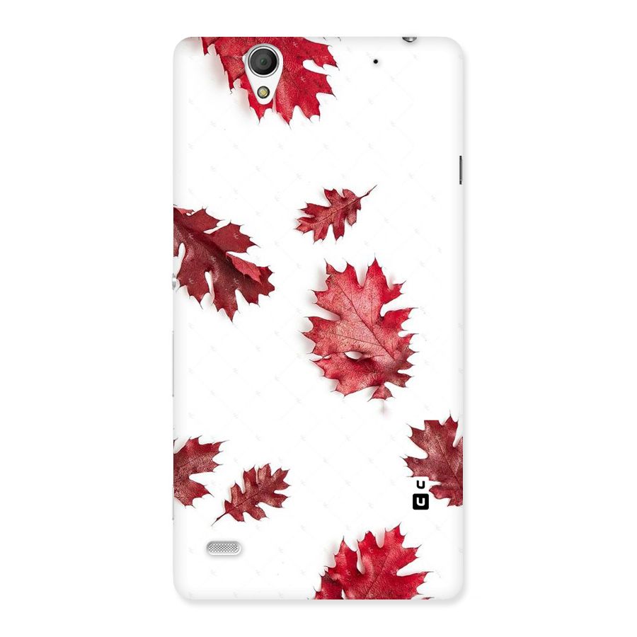 Red Appealing Autumn Leaves Back Case for Sony Xperia C4