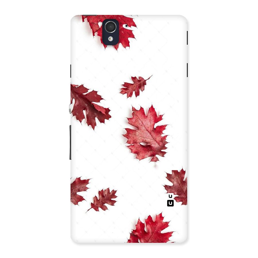 Red Appealing Autumn Leaves Back Case for Sony Xperia Z