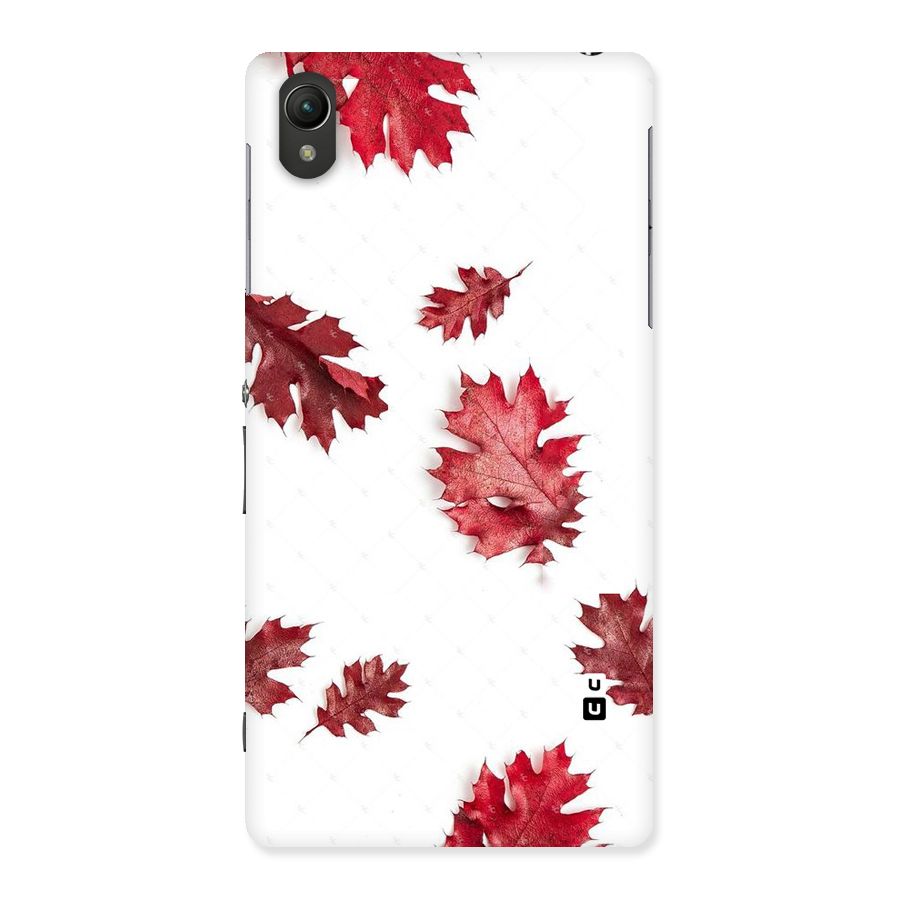 Red Appealing Autumn Leaves Back Case for Sony Xperia Z2