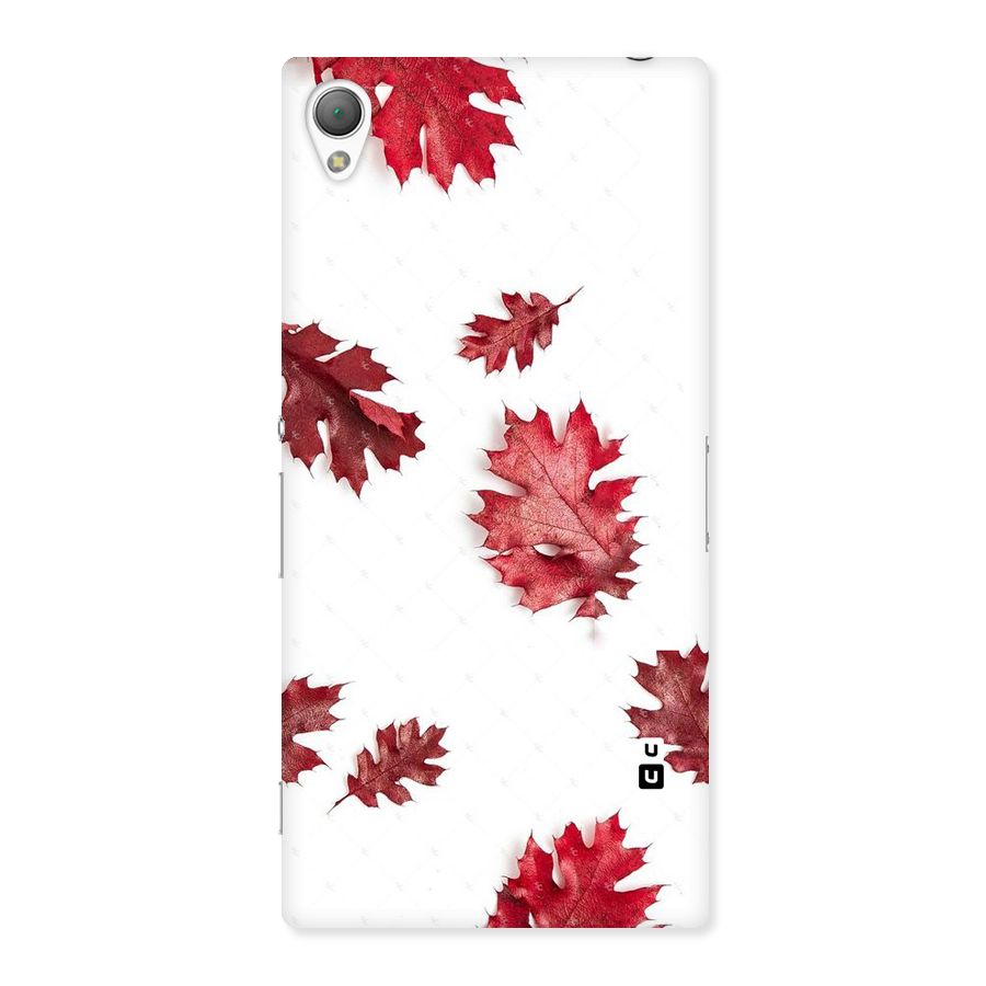 Red Appealing Autumn Leaves Back Case for Sony Xperia Z3