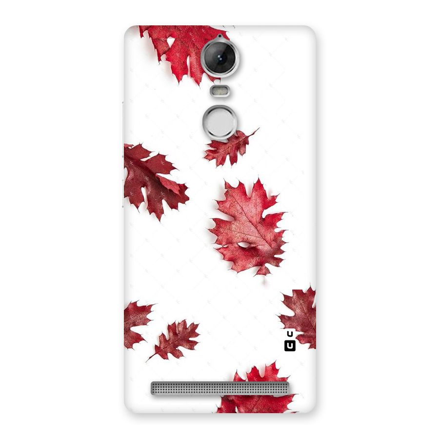 Red Appealing Autumn Leaves Back Case for Vibe K5 Note