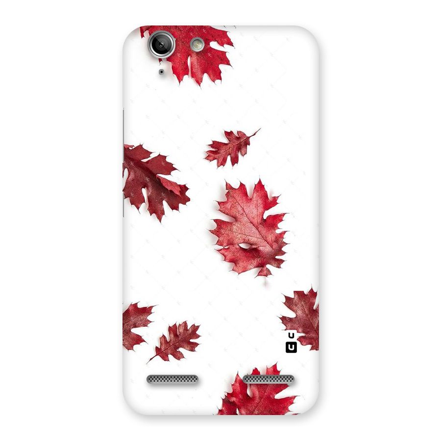 Red Appealing Autumn Leaves Back Case for Vibe K5 Plus