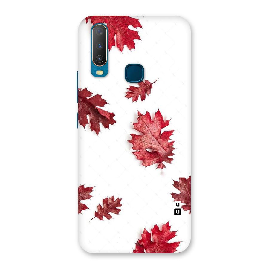 Red Appealing Autumn Leaves Back Case for Vivo U10