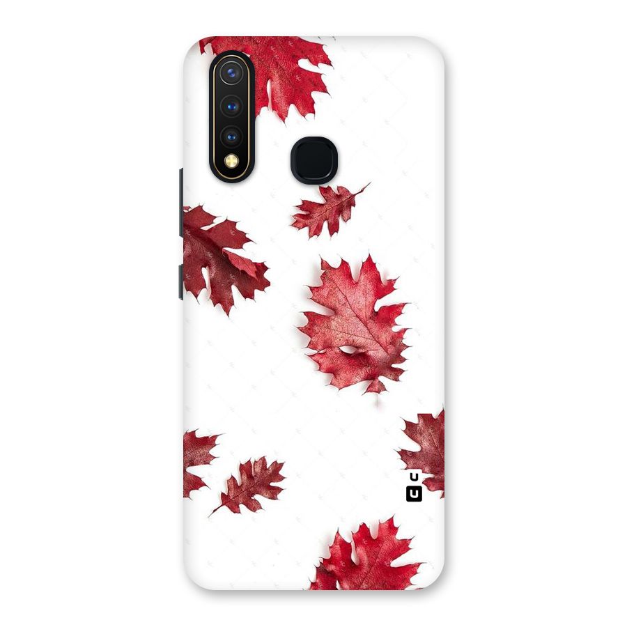 Red Appealing Autumn Leaves Back Case for Vivo U20