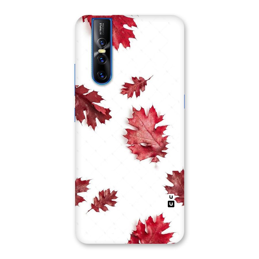 Red Appealing Autumn Leaves Back Case for Vivo V15 Pro