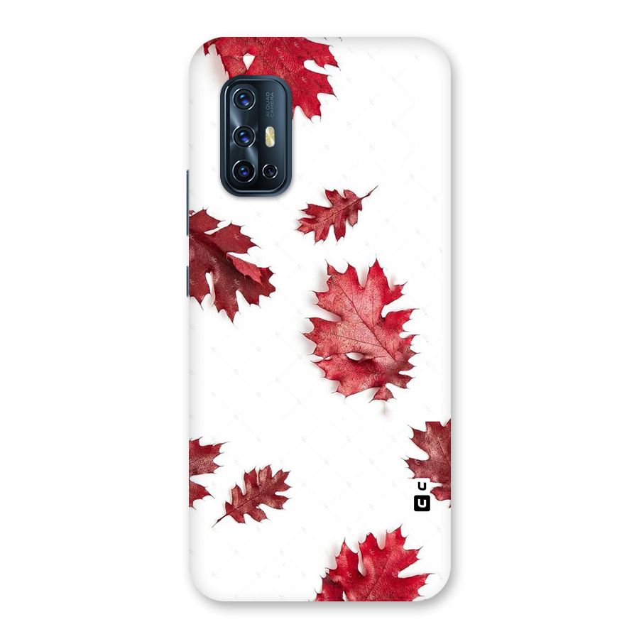 Red Appealing Autumn Leaves Back Case for Vivo V17
