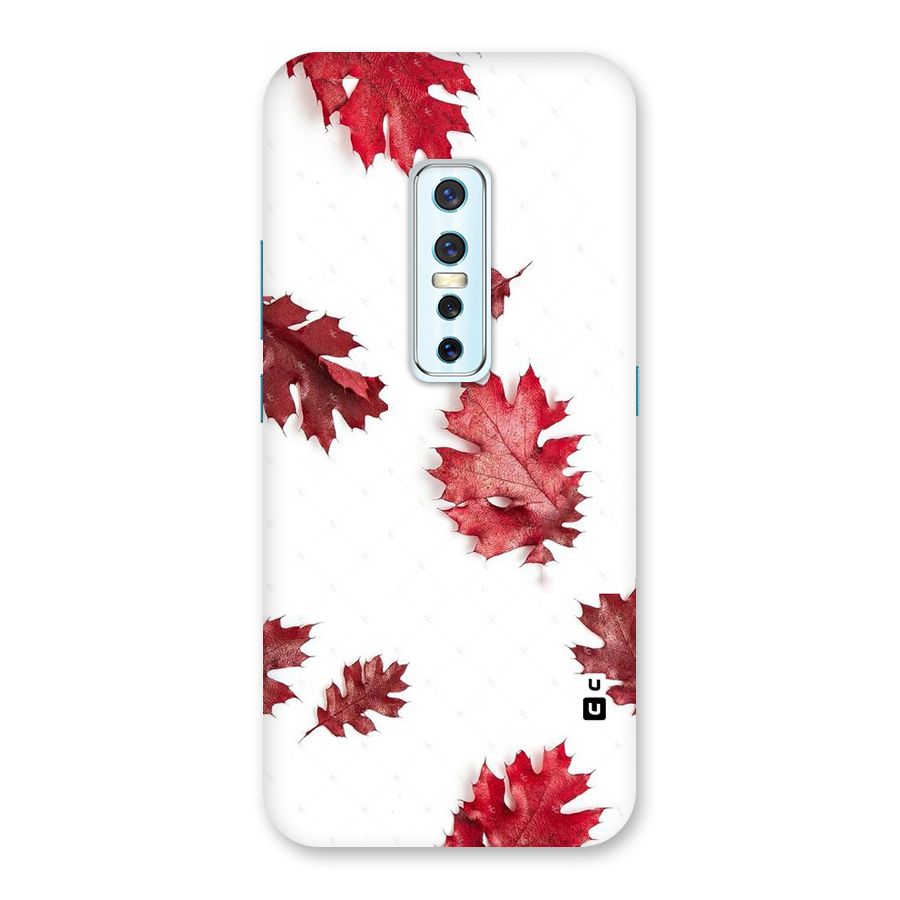 Red Appealing Autumn Leaves Back Case for Vivo V17 Pro
