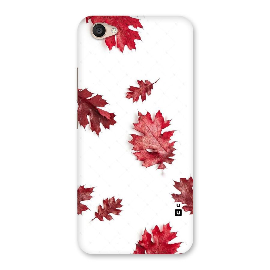 Red Appealing Autumn Leaves Back Case for Vivo V5 Plus