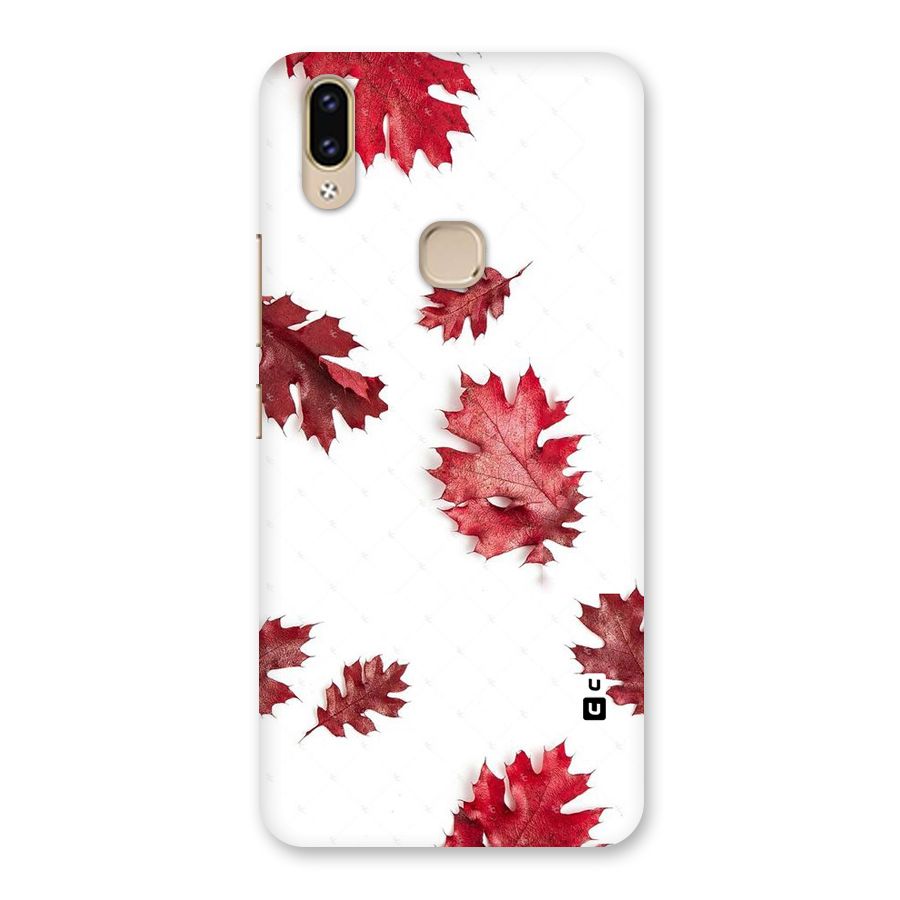 Red Appealing Autumn Leaves Back Case for Vivo V9 Youth