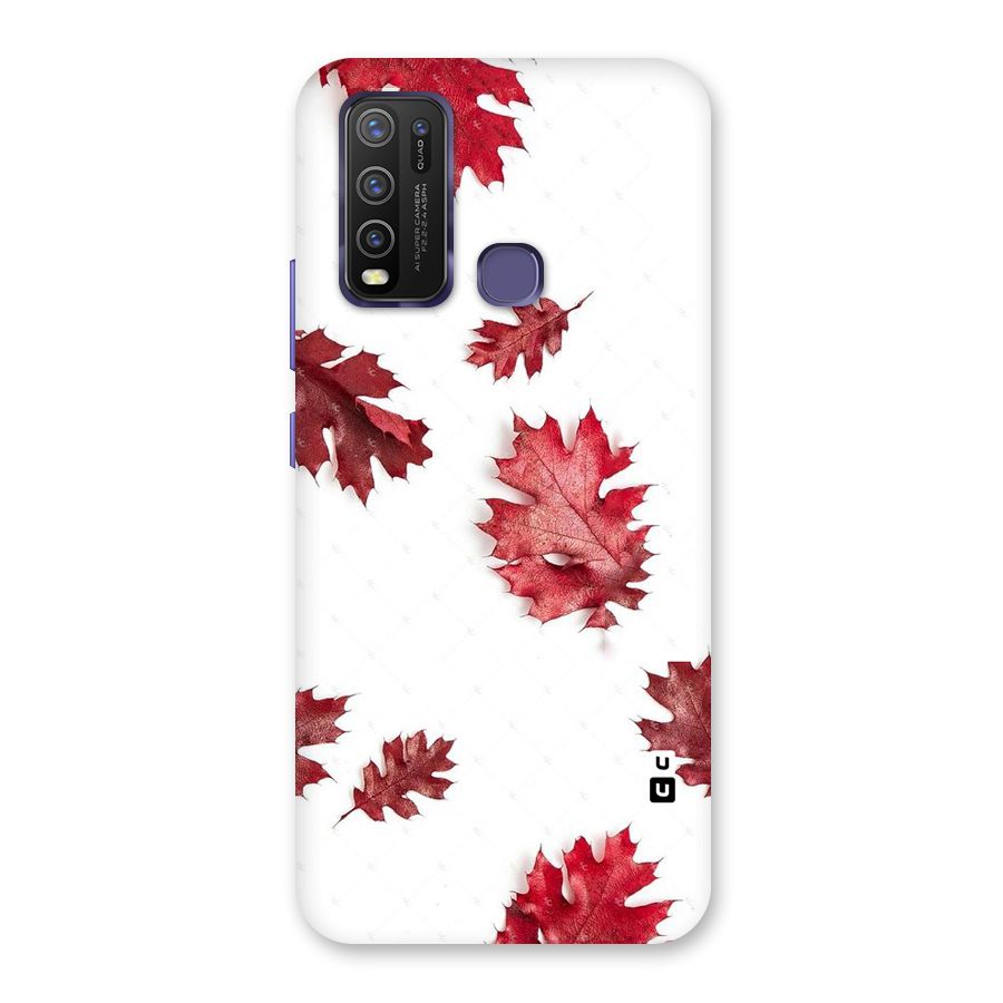 Red Appealing Autumn Leaves Back Case for Vivo Y50