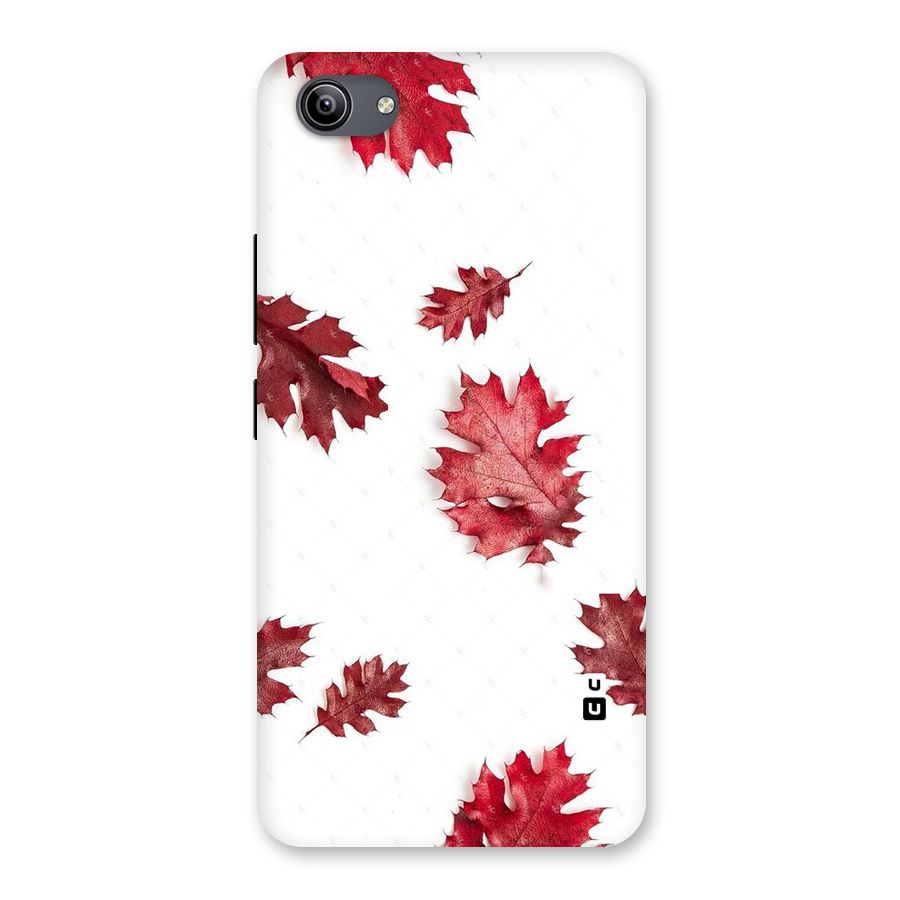 Red Appealing Autumn Leaves Back Case for Vivo Y81i