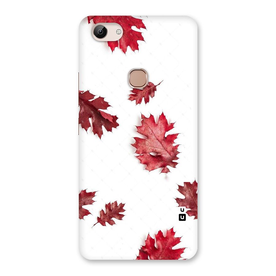 Red Appealing Autumn Leaves Back Case for Vivo Y83