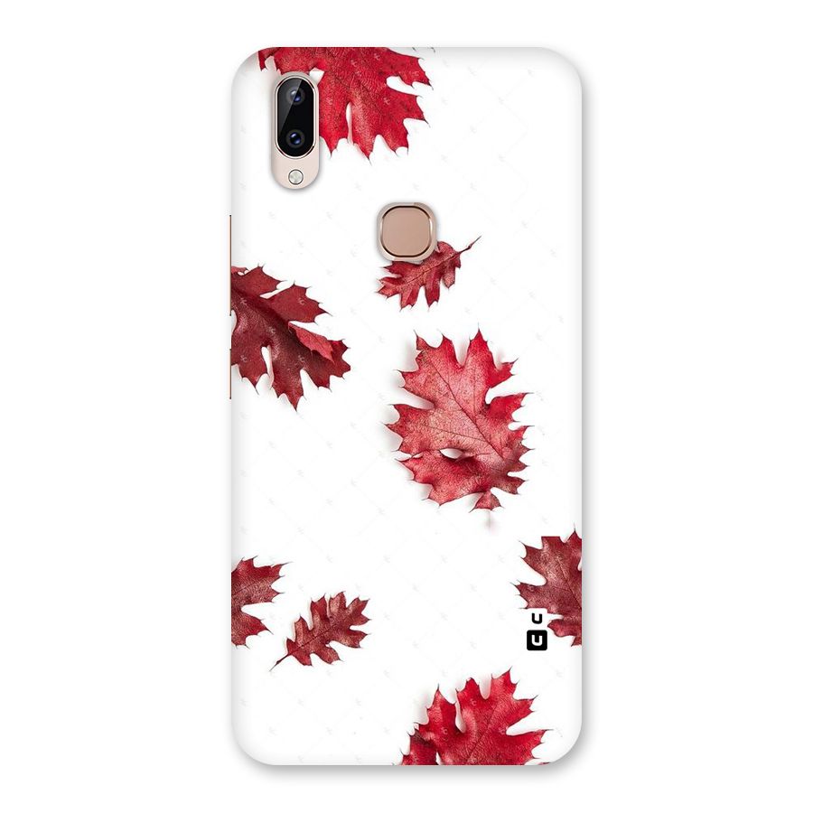 Red Appealing Autumn Leaves Back Case for Vivo Y83 Pro