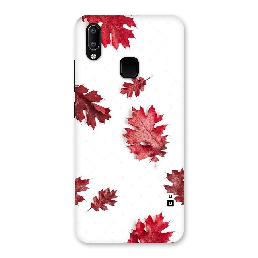 Red Appealing Autumn Leaves Back Case for Vivo Y93