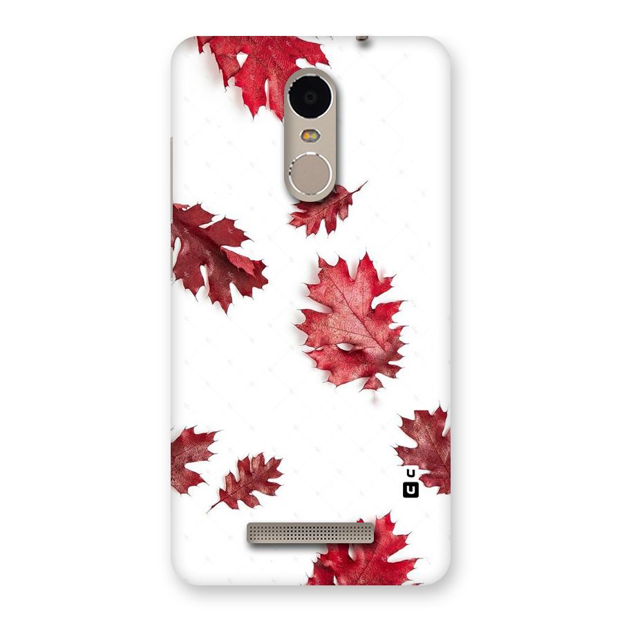 Red Appealing Autumn Leaves Back Case for Xiaomi Redmi Note 3