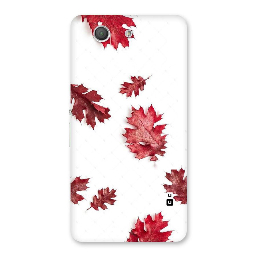 Red Appealing Autumn Leaves Back Case for Xperia Z3 Compact