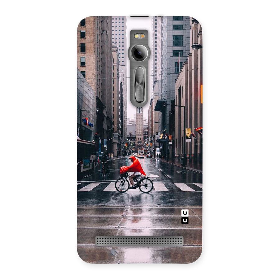 Red Bicycle Street Back Case for Asus Zenfone 2